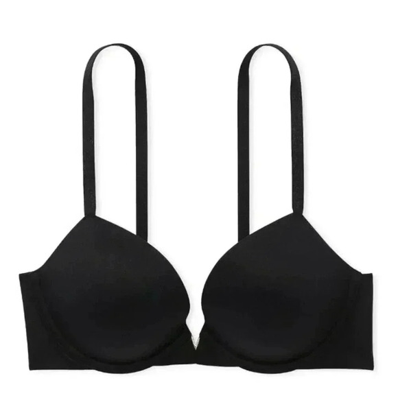 Victoria's Secret  Smooth Push Up Bra Black Size 36DDD - Picture 2 of 8